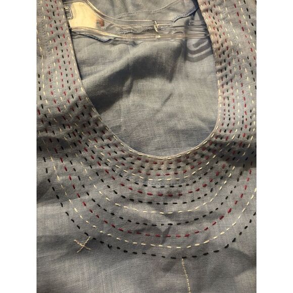 Vyshyvanka Ukrainian Embroidered Dress Linen Size M/ L - Picture 8 of 9